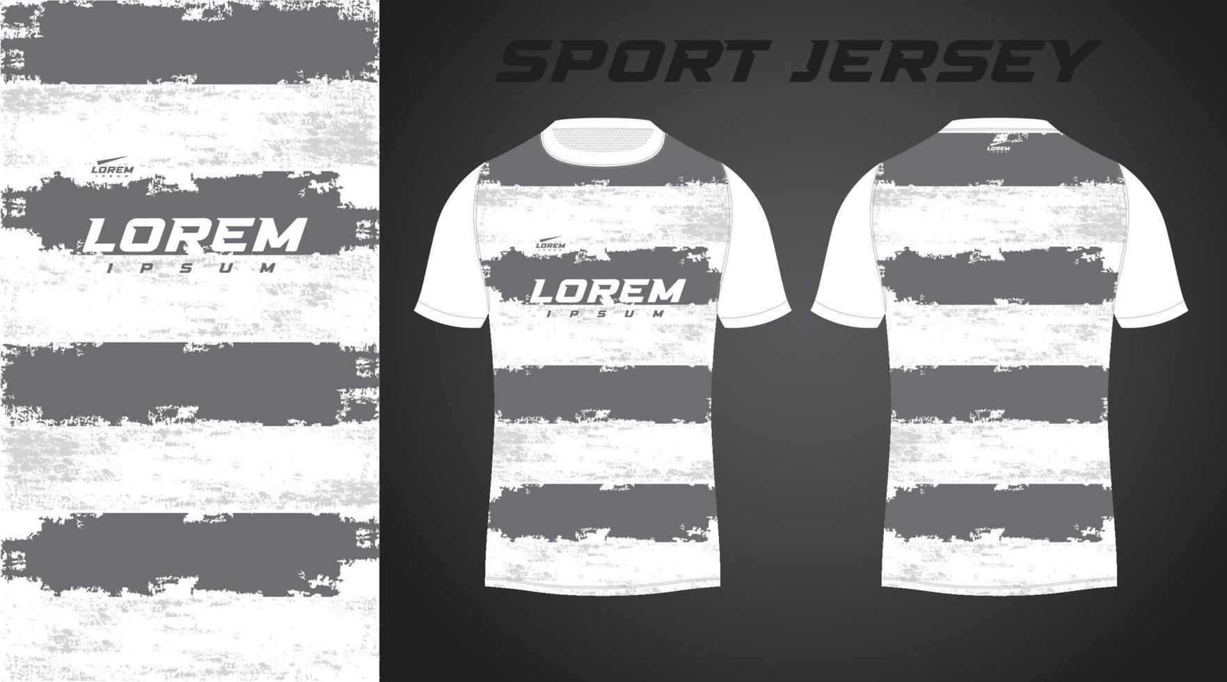 wit en grijs overhemd sport Jersey ontwerp vector