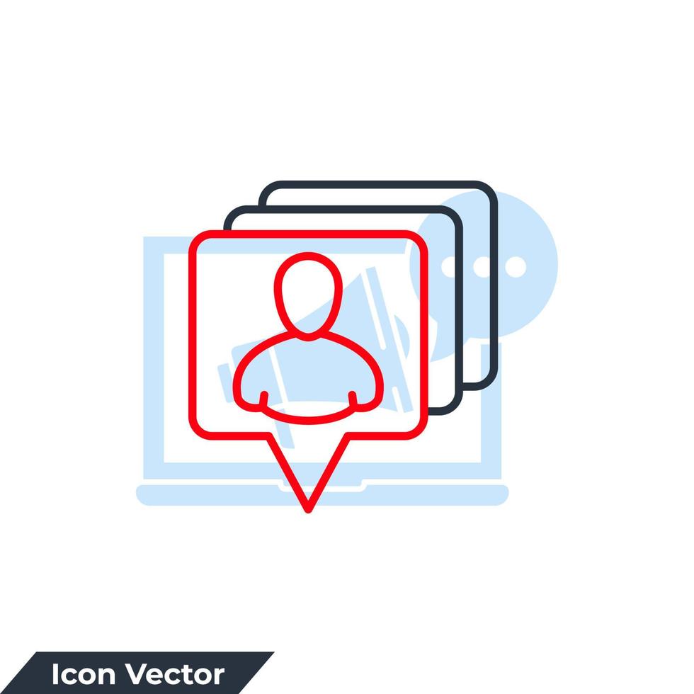 volgers icoon logo vector illustratie. sociaal media meldingen symbool sjabloon voor grafisch en web ontwerp verzameling