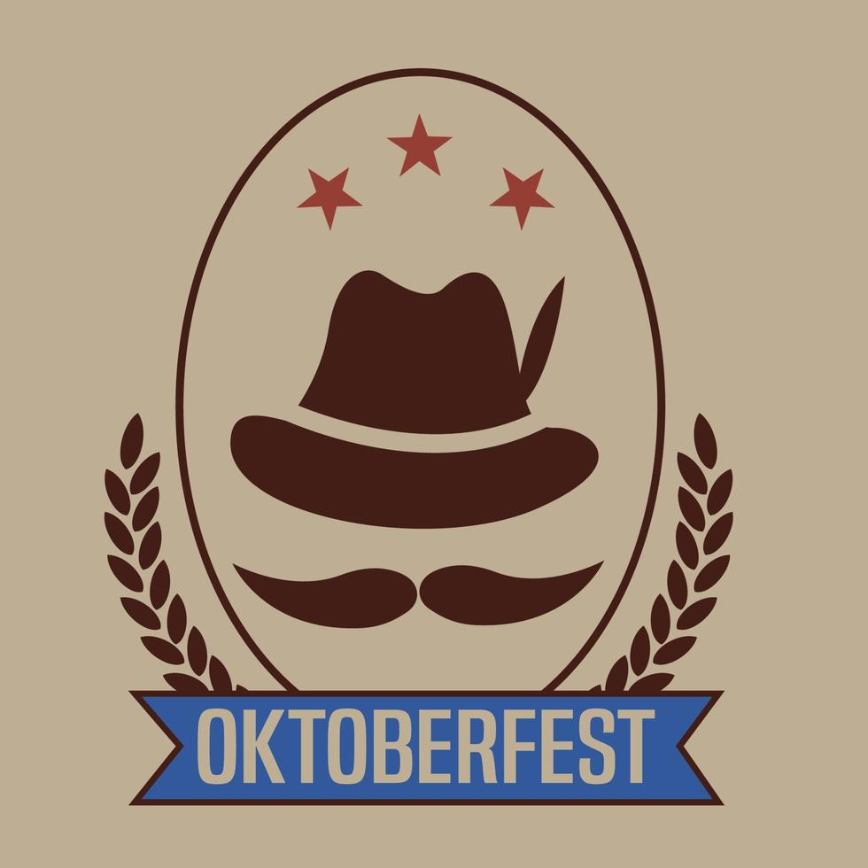 oktober fest logo vector ontwerp