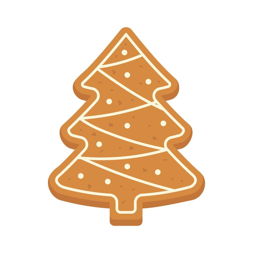 Kerstmis peperkoek voor kerstmis. vector illustratie.6