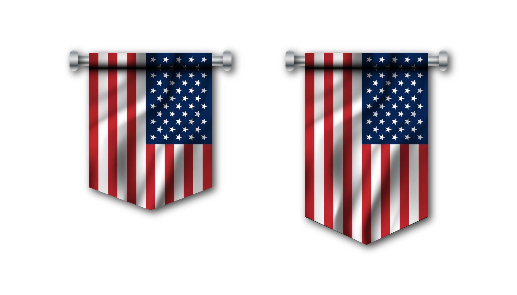 vlag van de Verenigde Staten van Amerika vector