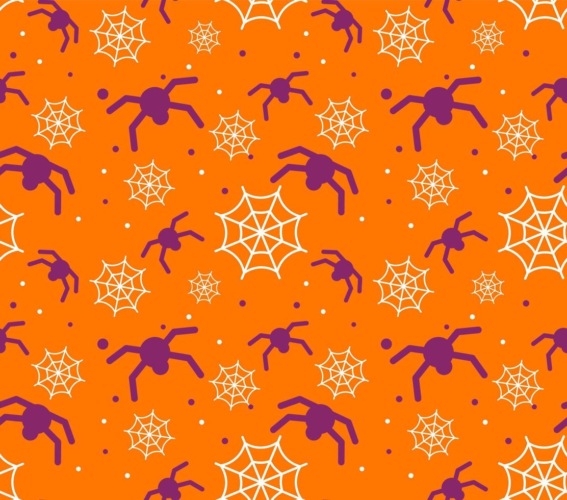 naadloos patroon met halloween spin web.ornament voor kleding stof, papier, feestelijk achtergrond voor de site.vector vlak stijl.stof afdrukken ontwerp concept. vector