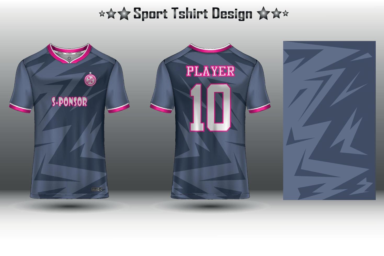 Amerikaans voetbal Jersey model, voetbal Jersey model, wielersport Jersey mockup en sport Jersey mockup met abstract meetkundig patroon vector