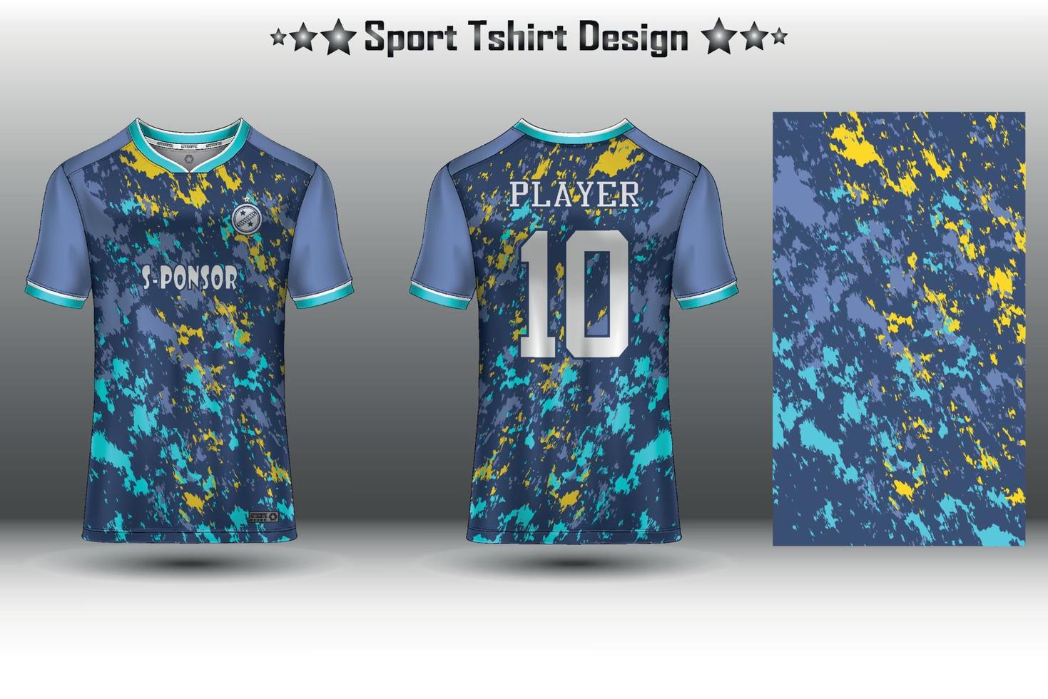 Amerikaans voetbal Jersey model, voetbal Jersey model, wielersport Jersey mockup en sport Jersey mockup met abstract meetkundig patroon vrij vector