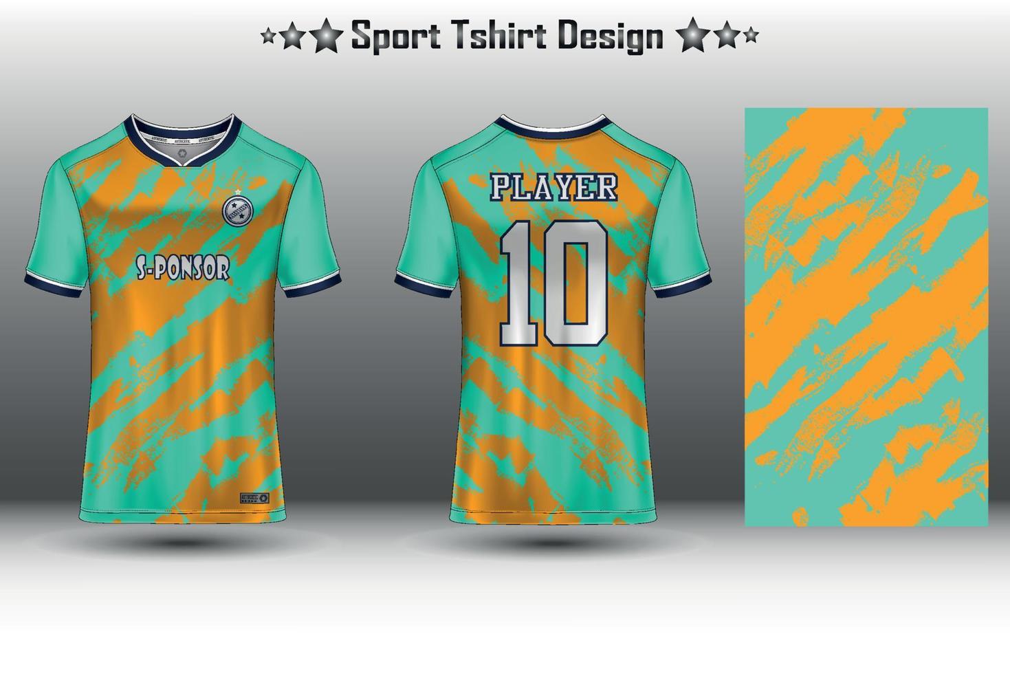 voetbal Jersey mockup Amerikaans voetbal Jersey ontwerp sublimatie sport t overhemd ontwerp verzameling voor racen, wielersport, gamen, motorcross vector