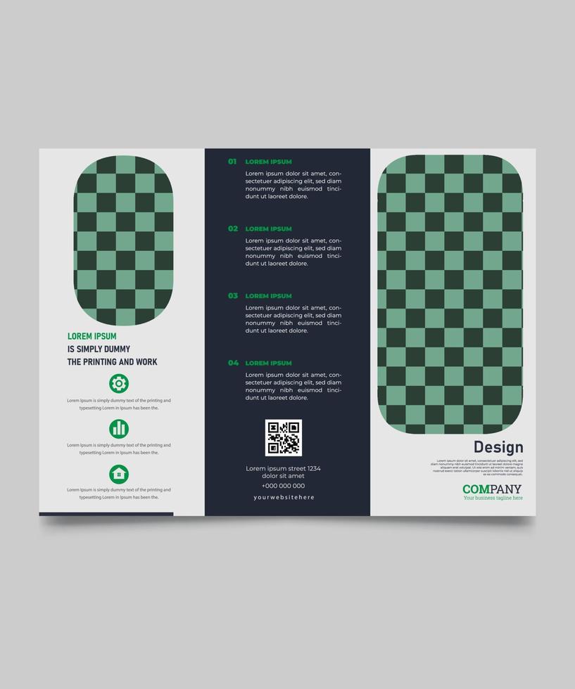 zakelijke bedrijf professioneel drievoud brochure ontwerp vector