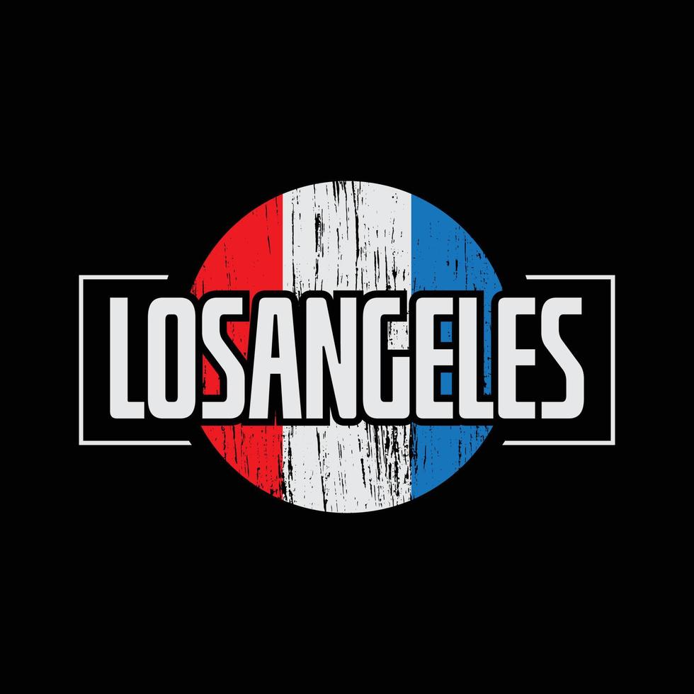 los angeles illustratie typografie. perfect voor het ontwerpen van een t-shirt vector