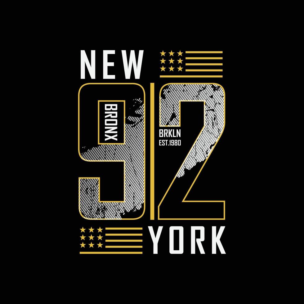 New York Brooklyn illustratie typografie. perfect voor het ontwerpen van t-shirts vector