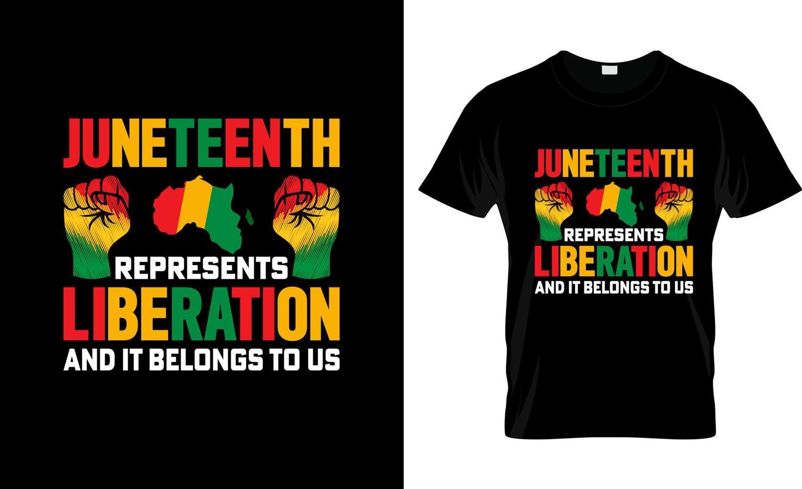 juneteenth t-shirt ontwerp, juneteenth t-shirt leuze en kleding ontwerp, juneteenth typografie, juneteenth vector, juneteenth illustratie vector