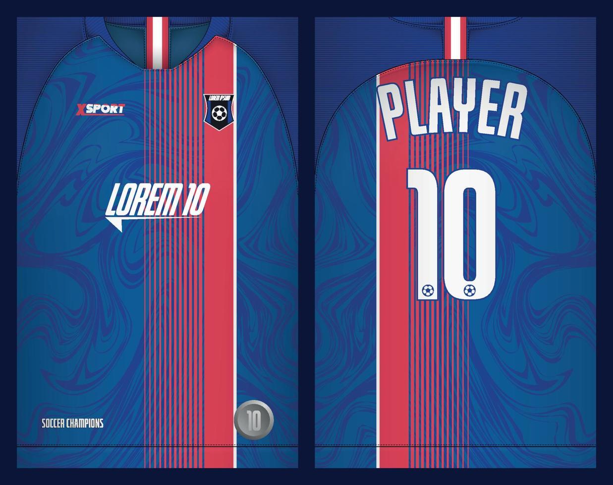 voetbal Jersey ontwerp voor sublimatie, sport t overhemd ontwerp vector