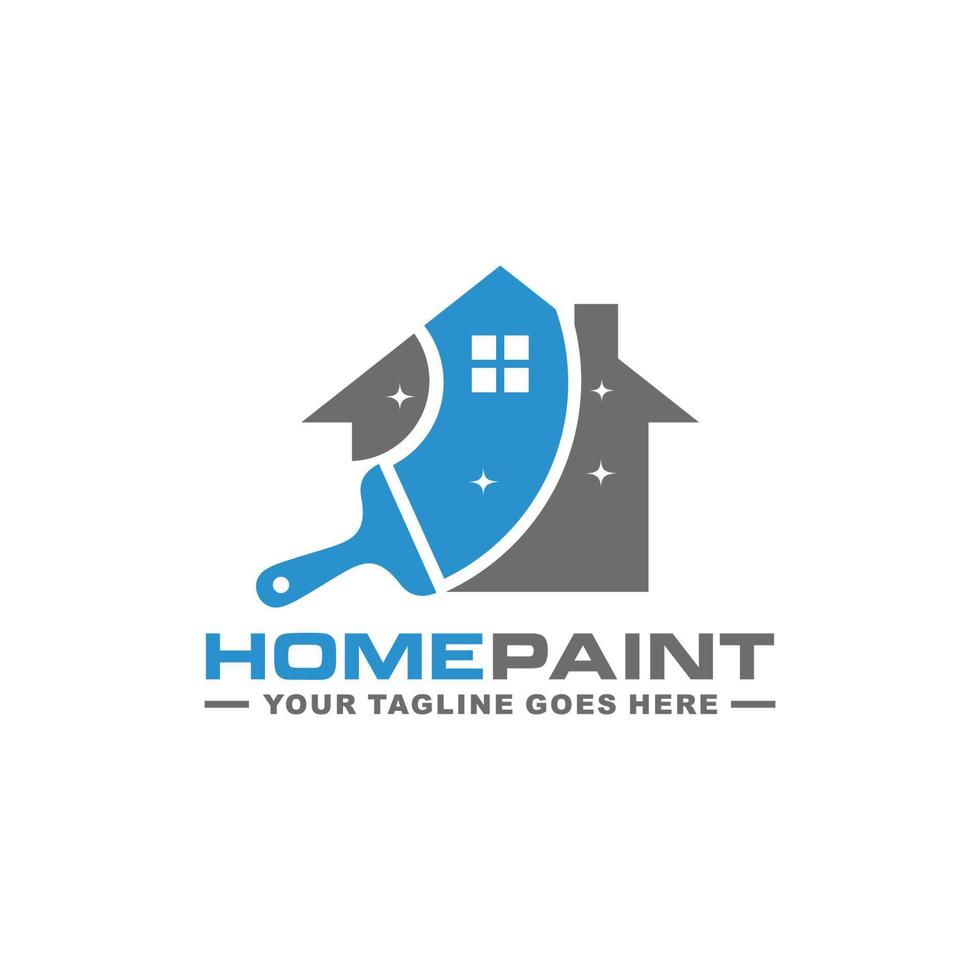 huis schilderij logo ontwerp vector