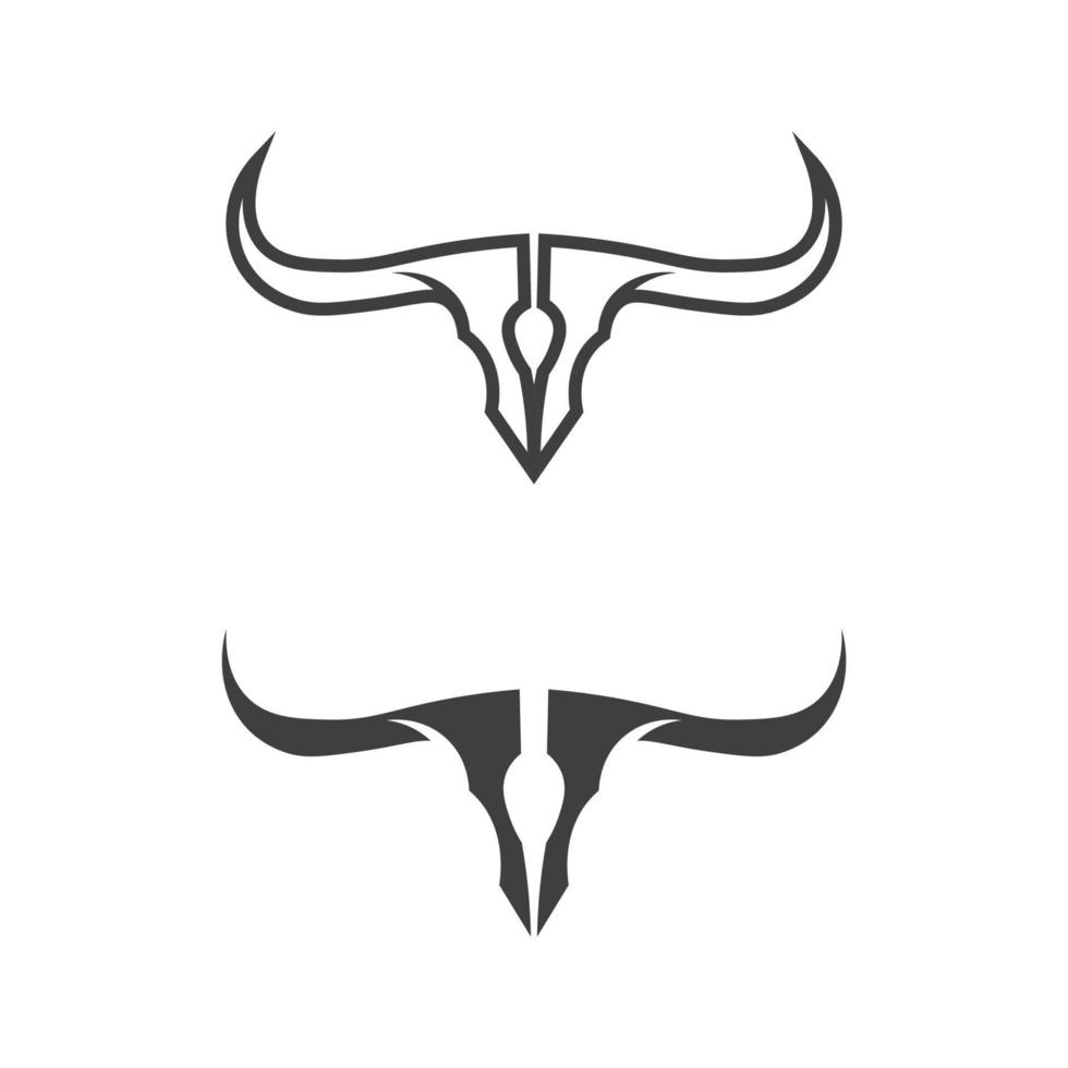 abstract schild stier logo, toeter badges logo icoon vector