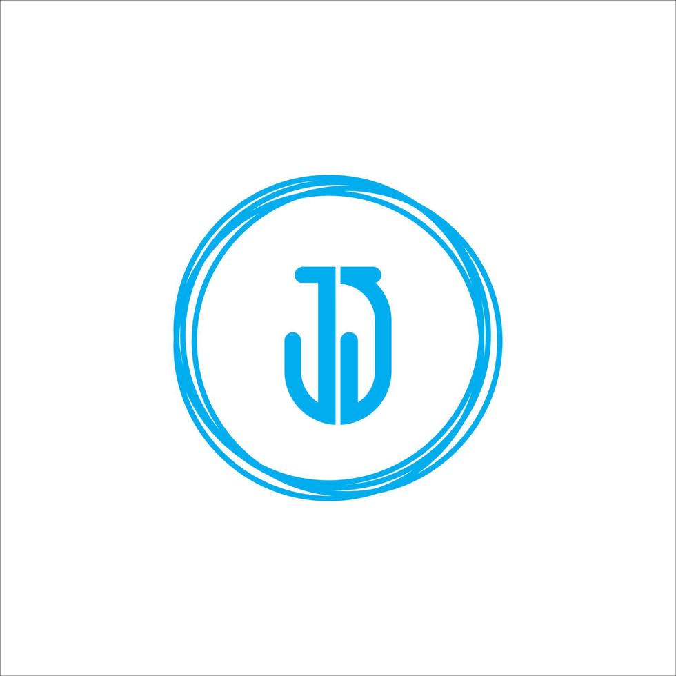 gemakkelijk modern jj j monogram logo vector