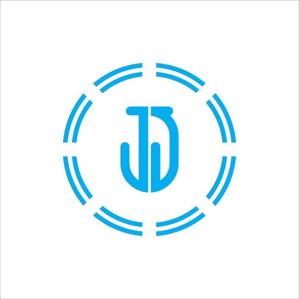 gemakkelijk modern jj j monogram logo vector