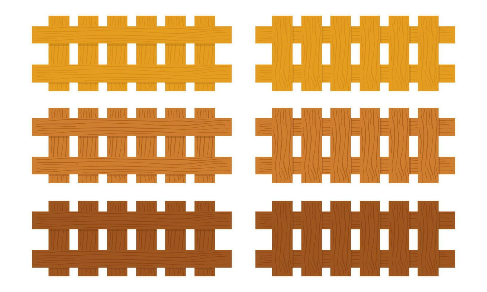 illustratie van houten hekken icoon vector