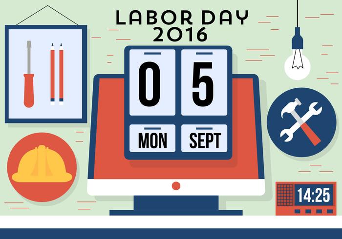 Gratis Labour Day Vector