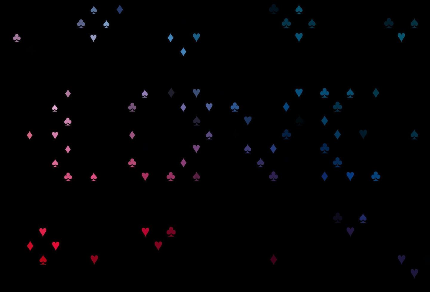 donkerblauwe, rode vectordekking met goksymbolen. vector