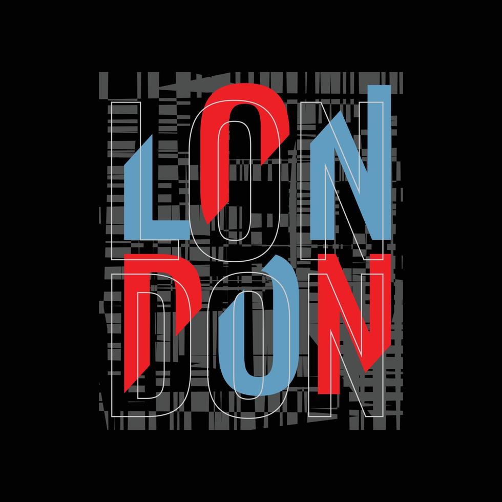 Londen t-shirt en kledingontwerp vector