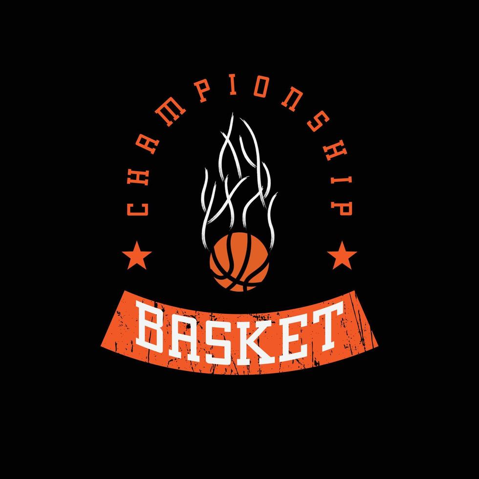 basketbal illustratie typografie. perfect voor het ontwerpen van t-shirts vector