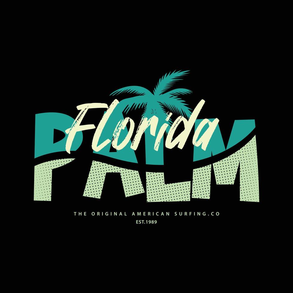 palm Florida illustratie typografie. perfect voor t overhemd ontwerp vector