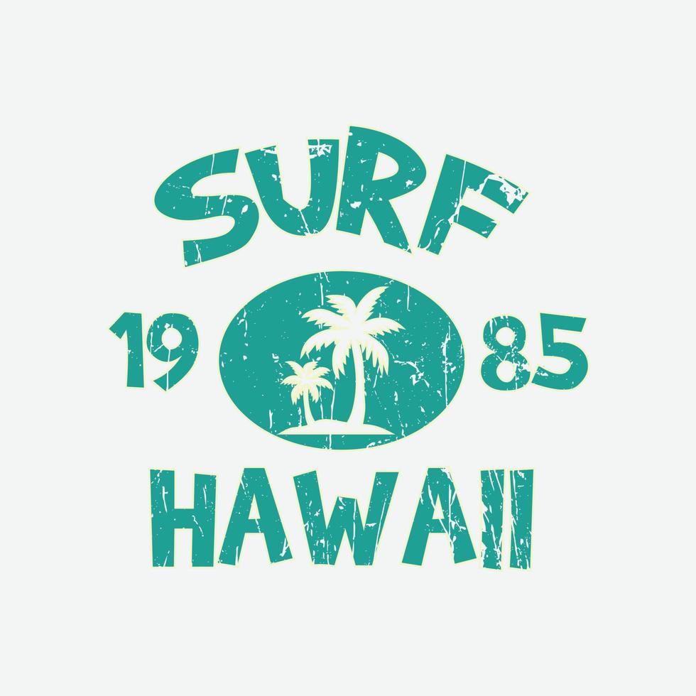 hawaii illustratie typografie. perfect voor het ontwerpen van een t-shirt vector