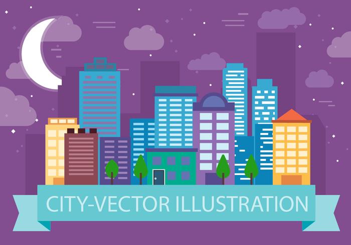 Gratis Cityscape Vectorillustratie vector