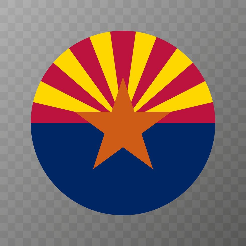 Arizona staat vlag. vector illustratie.