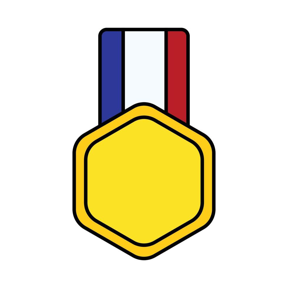 illustratie van medaille vector
