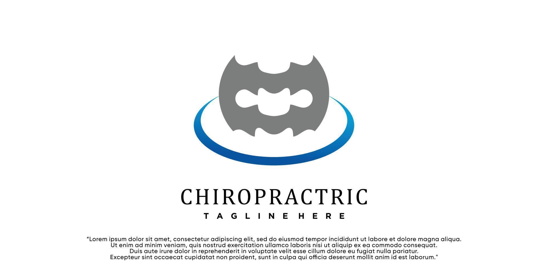 chiropractie logo ontwerp wervelkolom logo sjabloon spinal icoon ruggegraat icoon verwant naar fysio behandeling premie vector