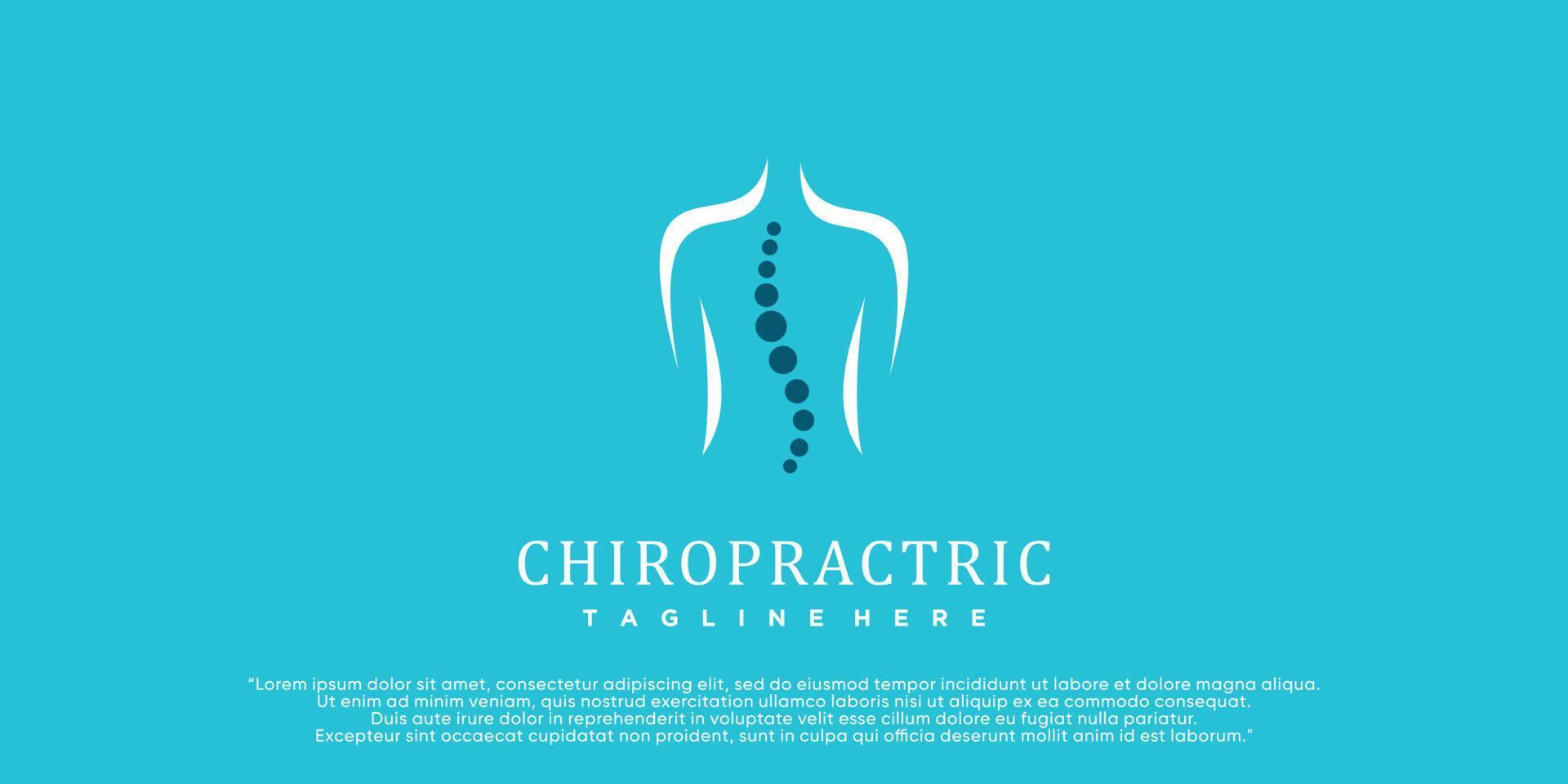 chiropractie logo ontwerp wervelkolom logo sjabloon spinal icoon ruggegraat icoon verwant naar fysio behandeling premie vector