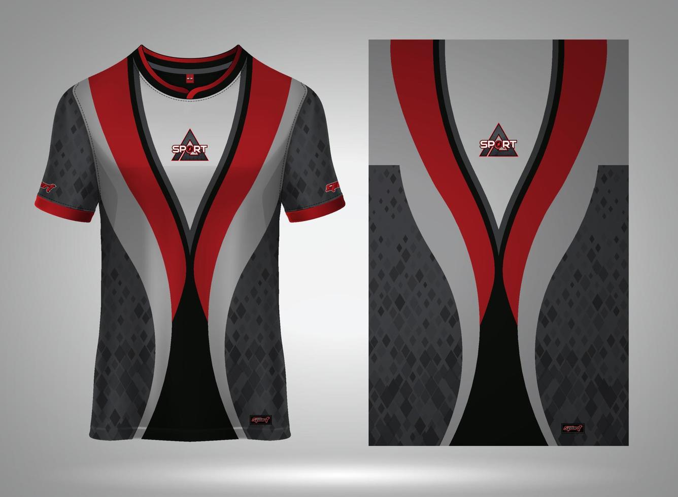 e sport Jersey t-shirt. voetbal Jersey mockup voor Amerikaans voetbal club. sport patroon kleding stof textiel. sport achtergrond structuur patroon vector