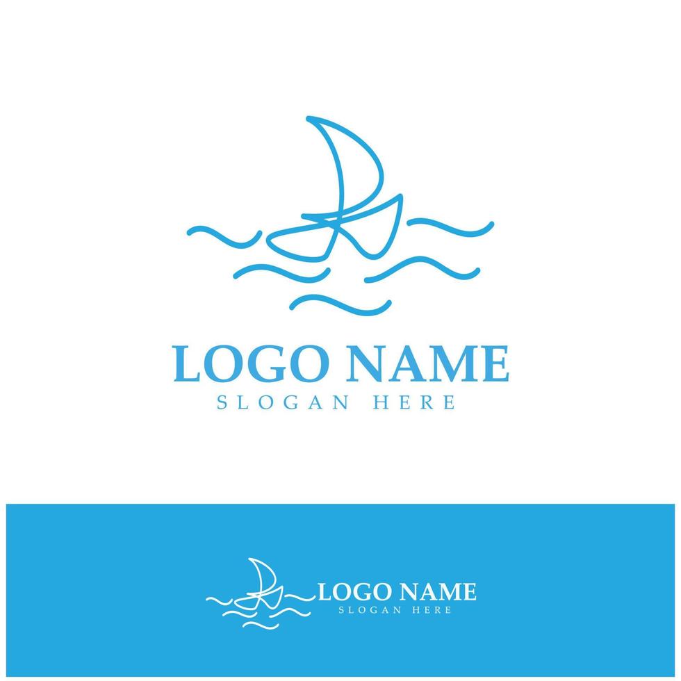 gemakkelijk zeilboot dhow boot Aan zee oceaan Golf kunst stijl logo ontwerp, dagelijks cruises, zee reis, vector icoon illustratie