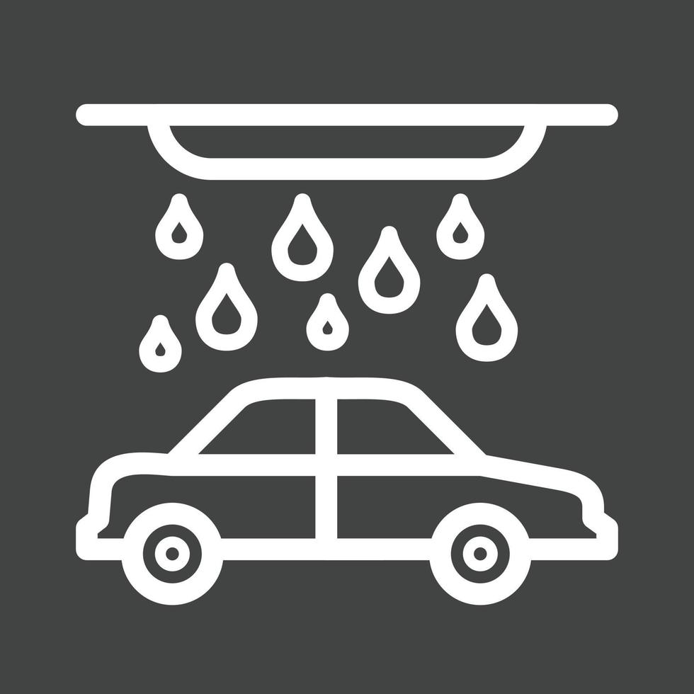 auto wassen lijn omgekeerd icoon vector