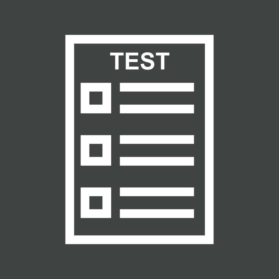 online test lijn omgekeerd icoon vector