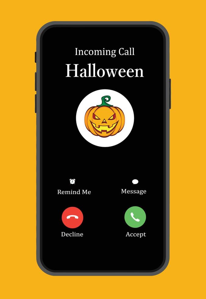 inkomend telefoontje halloween een mooi hoor poster vector