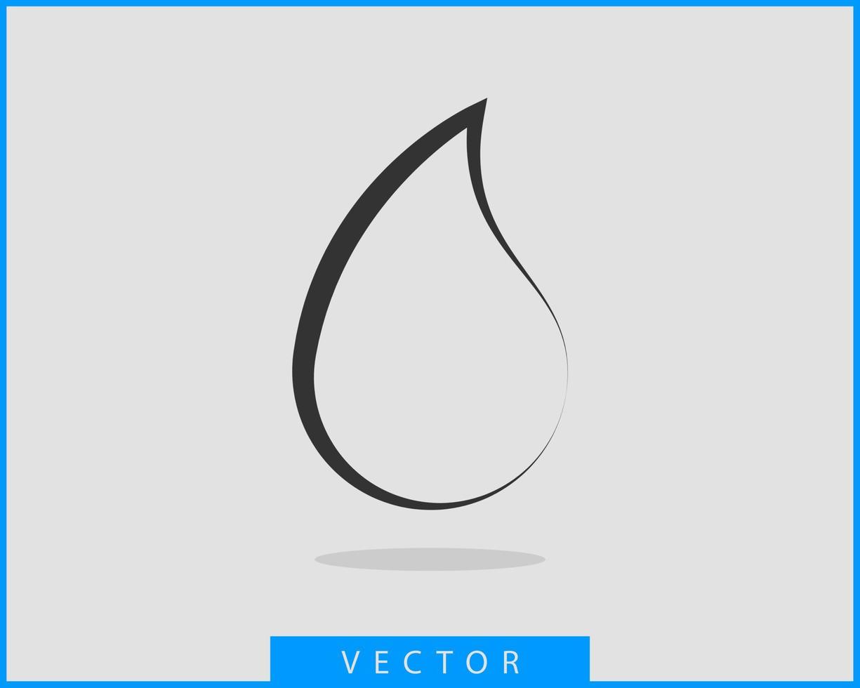 laten vallen water icoon vector geïsoleerd ontwerp element