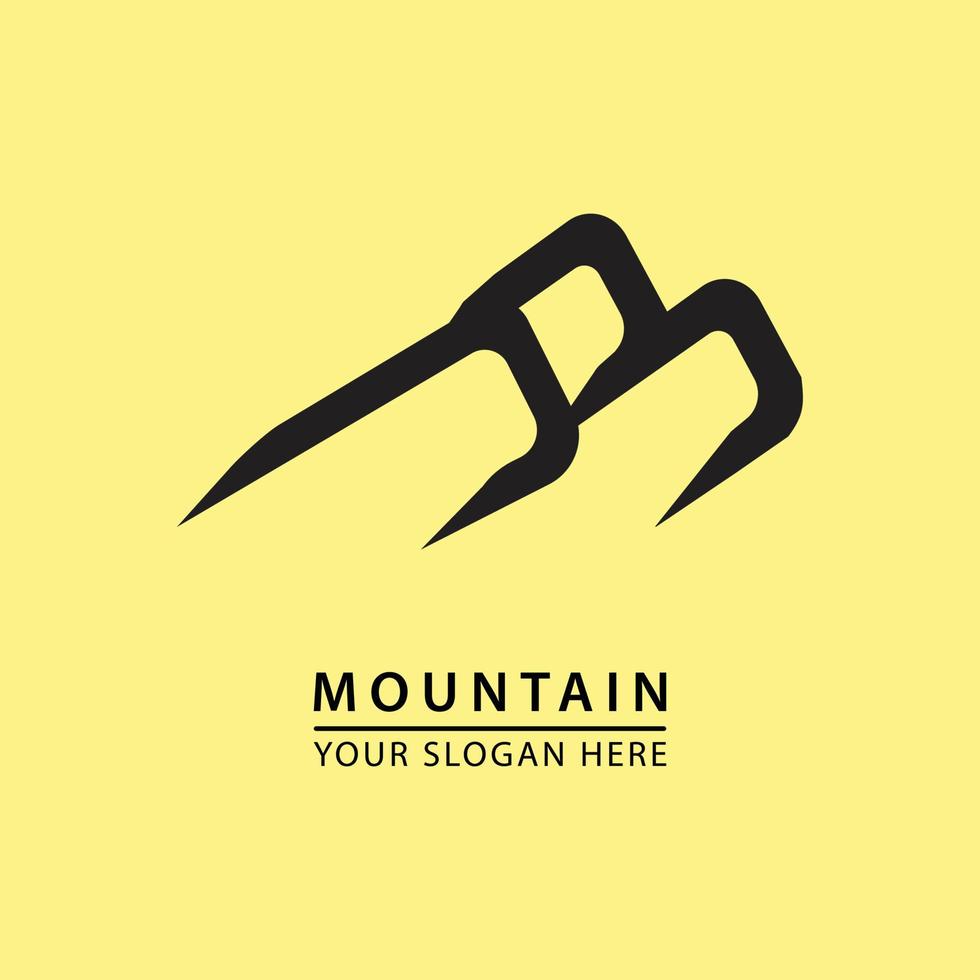 simpel berg logo ilustration vector
