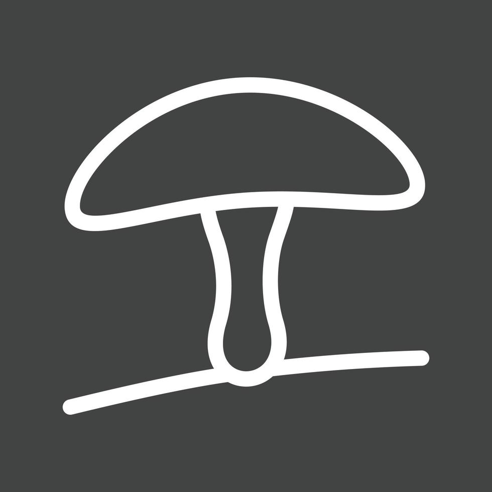 paddenstoel lijn omgekeerd pictogram vector