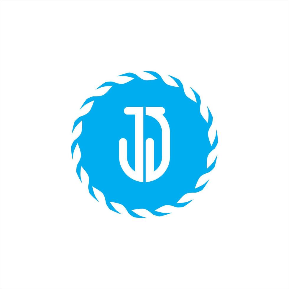 gemakkelijk modern jj j monogram logo vector