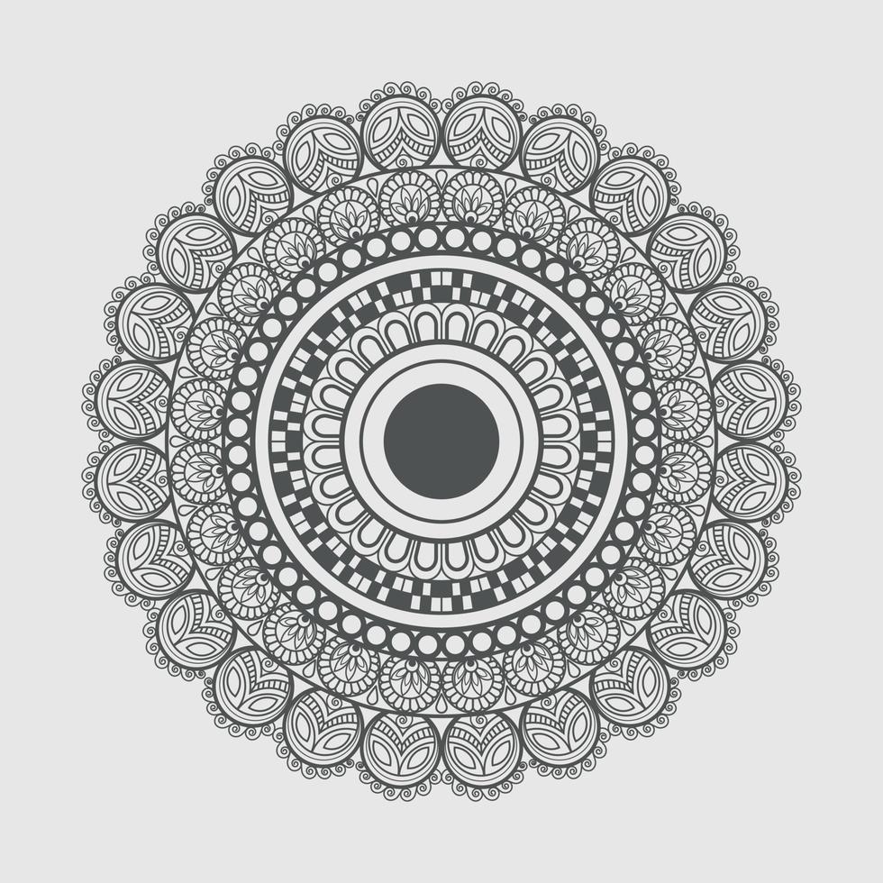 bloemen Indisch vrij vector mandala artwork met een gemakkelijk achtergrond