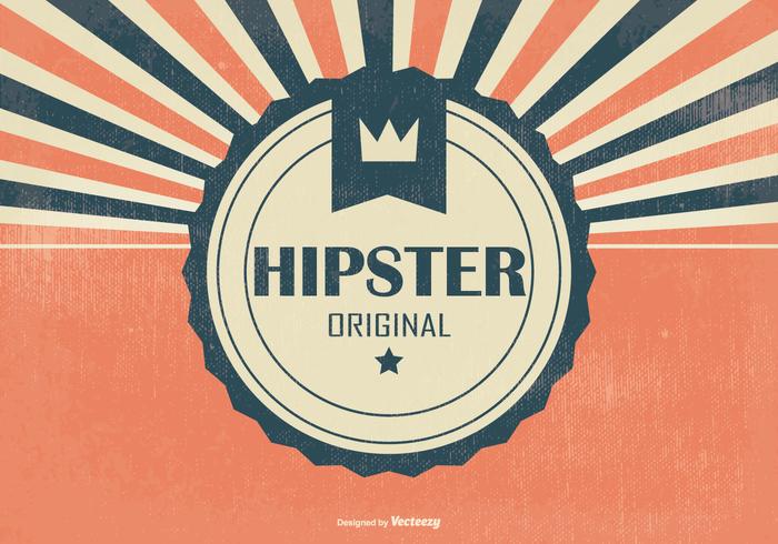 Retro Hipster Style Achtergrond vector