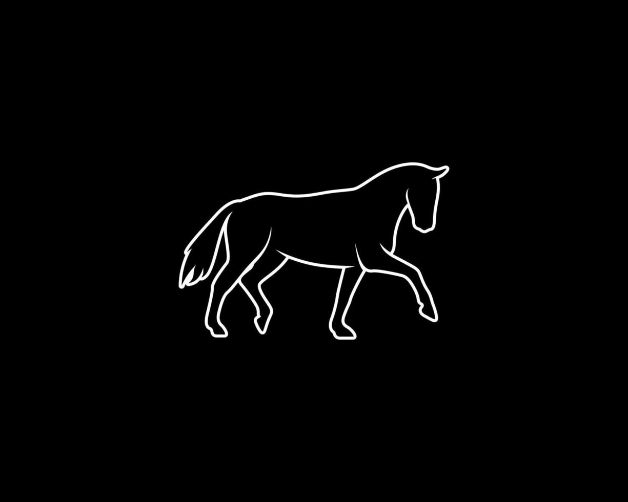 paard vector silhouet