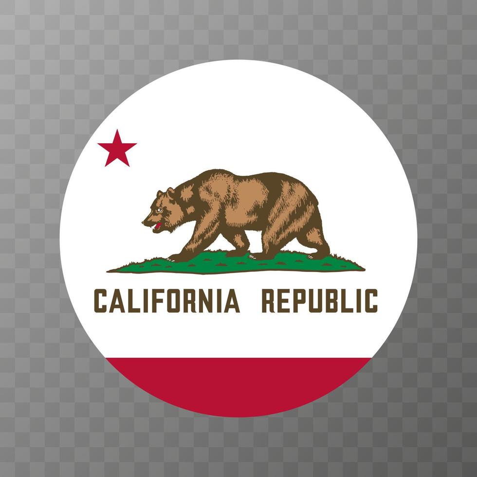 Californië staat vlag. vector illustratie.