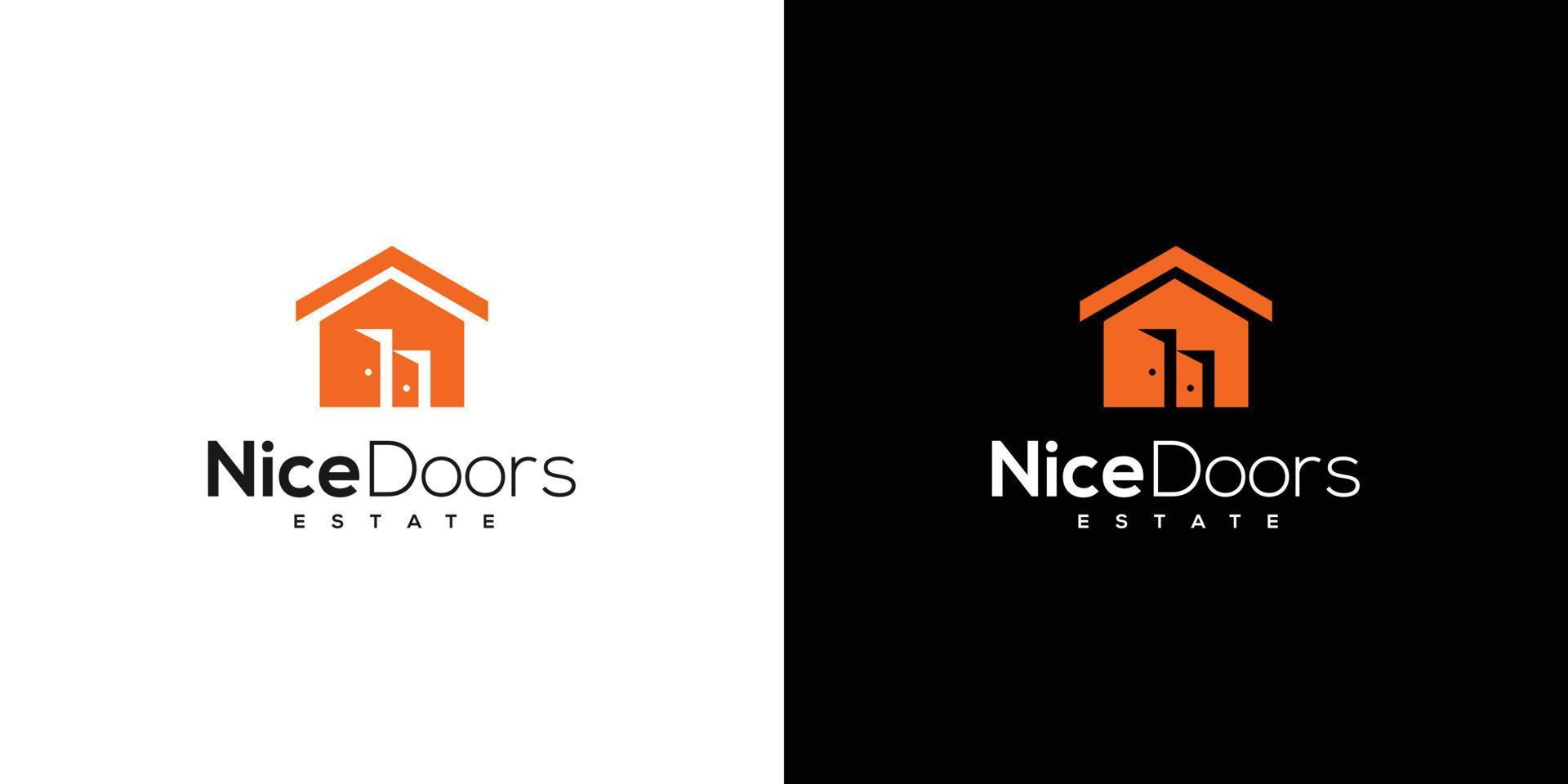 modern en professioneel deur bedrijf logo ontwerp 6 vector