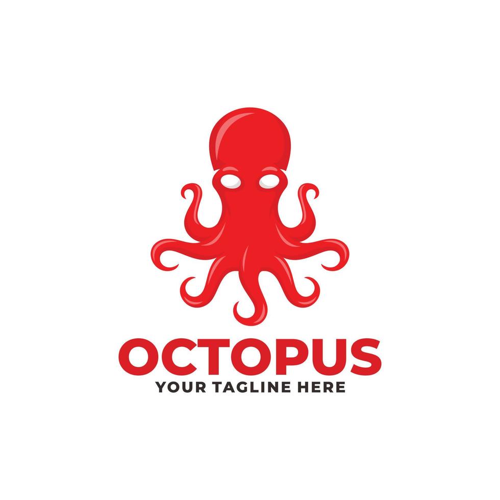 Octopus logo ontwerp vector. zeevruchten logo vector