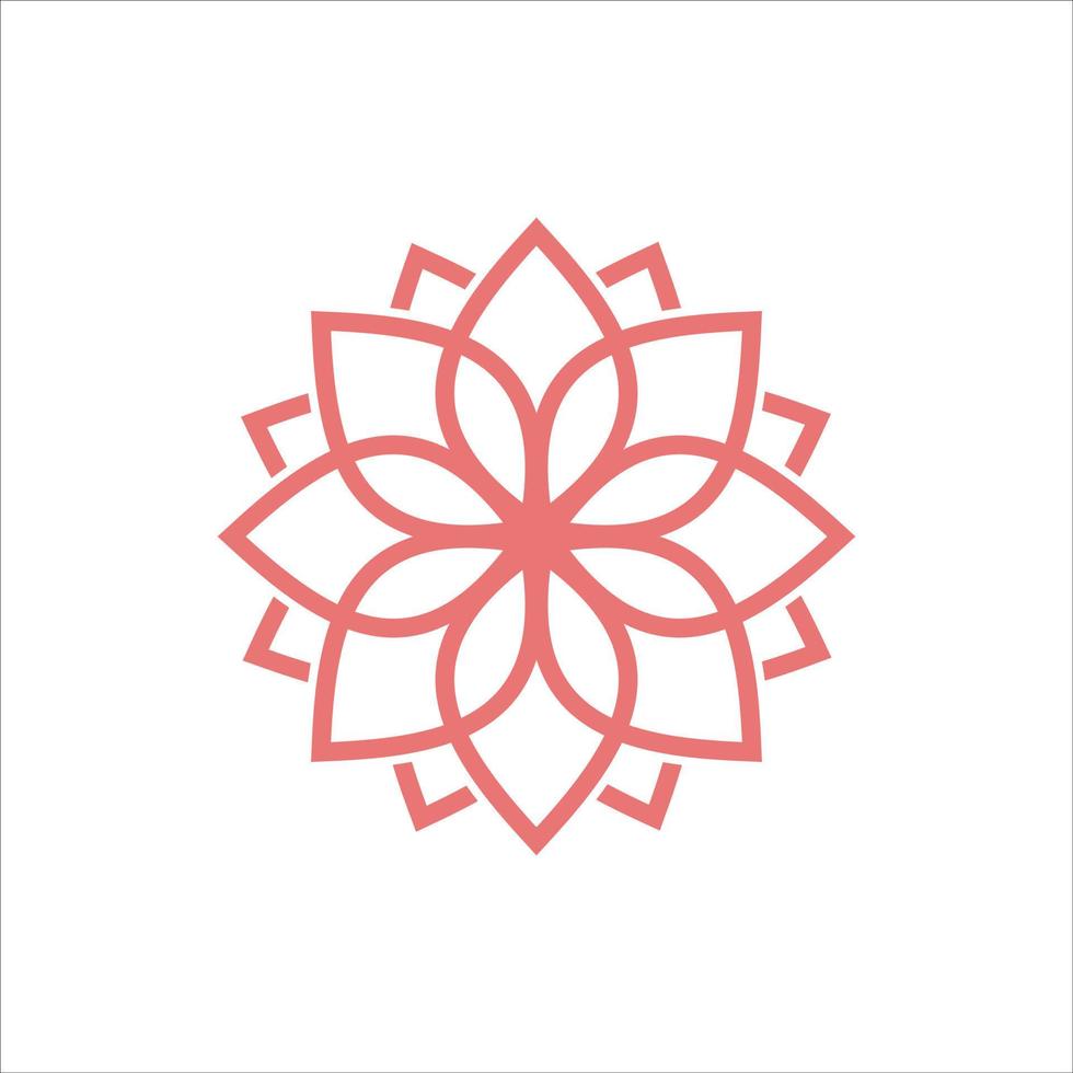 lotus bloem logo. vector ontwerp sjabloon van lotus pictogrammen schets stijl voor ecologisch, schoonheid, spa, yoga