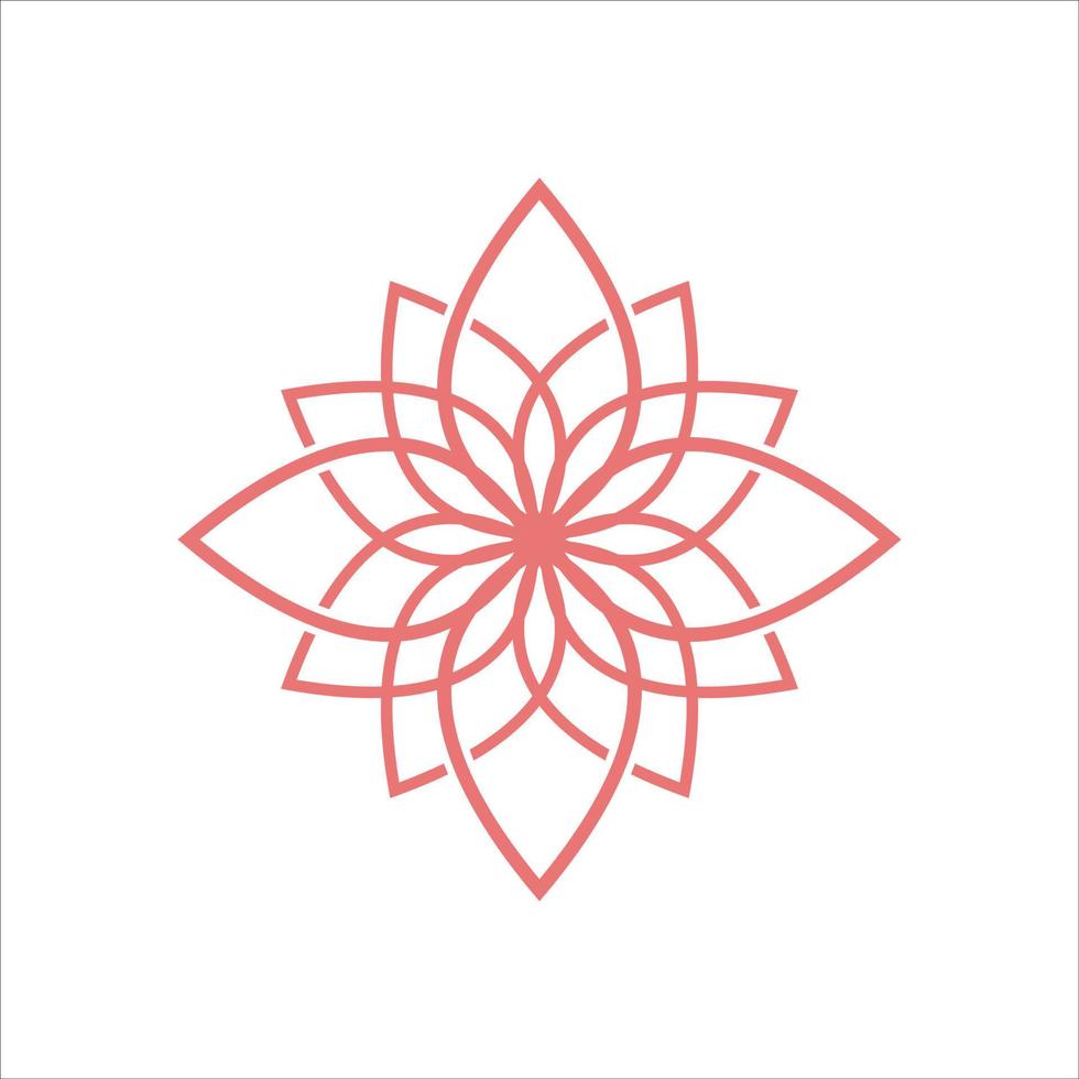 lotus bloem logo. vector ontwerp sjabloon van lotus pictogrammen schets stijl voor ecologisch, schoonheid, spa, yoga