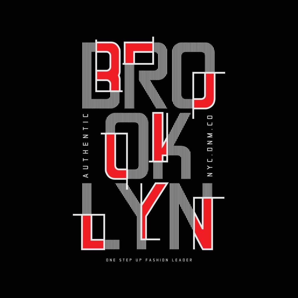 Brooklyn vector illustratie en typografie, perfect voor t-shirts, hoodies, prints enz.