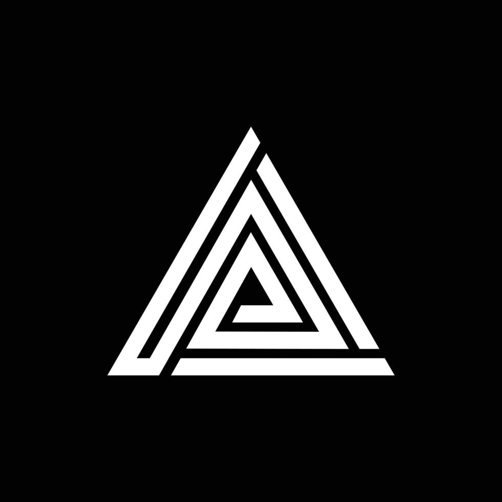 brief een lijn meetkundig monogram logo vector