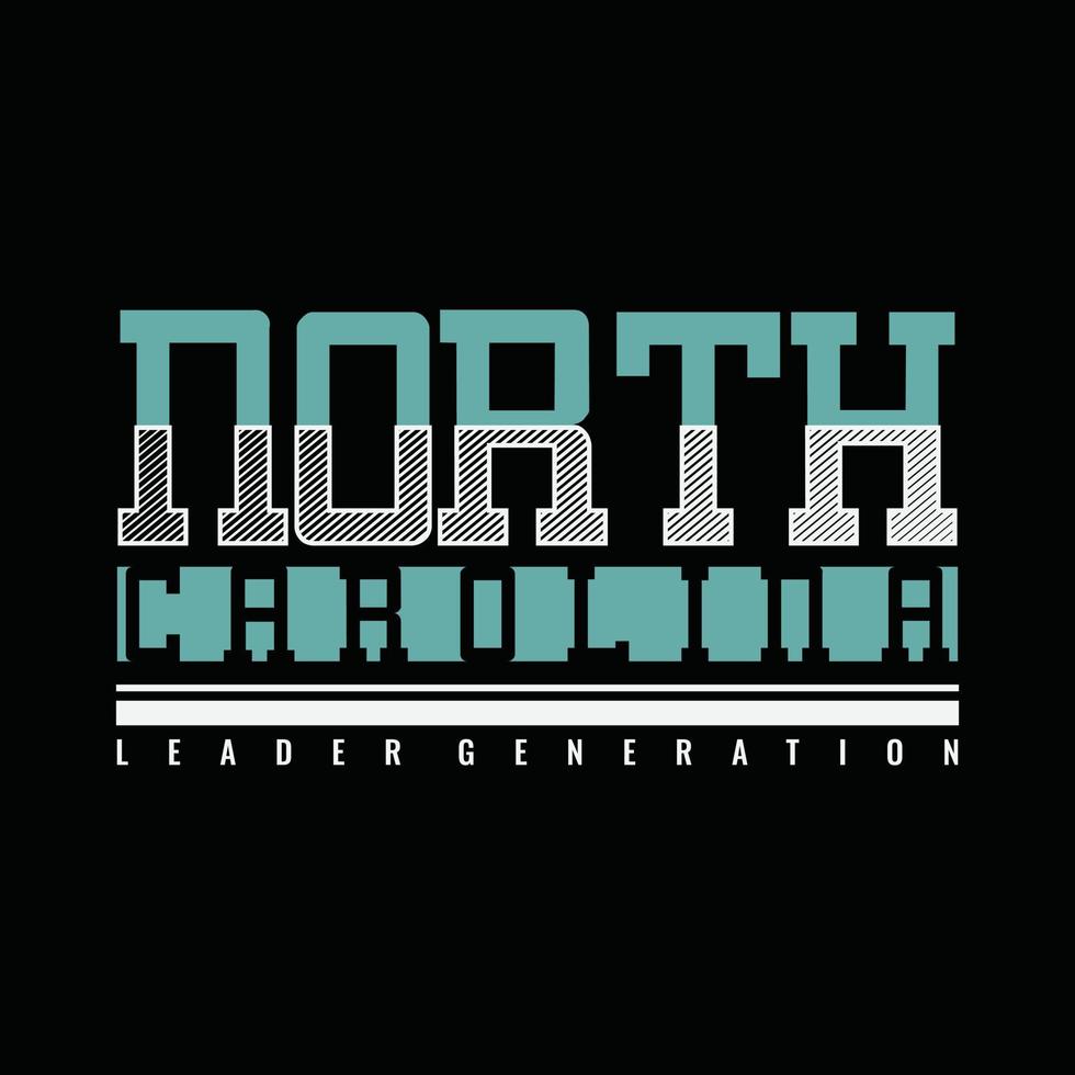 noorden carolina illustratie typografie. perfect voor t overhemd ontwerp vector